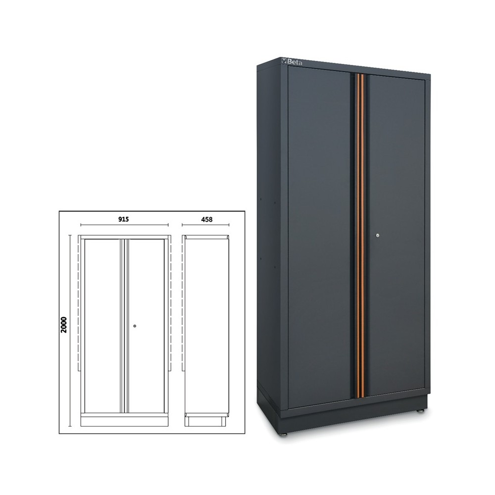 Beta 45000481 - C45PRO 2.0 AS2- TWO-DOOR CABINET+BRACKET