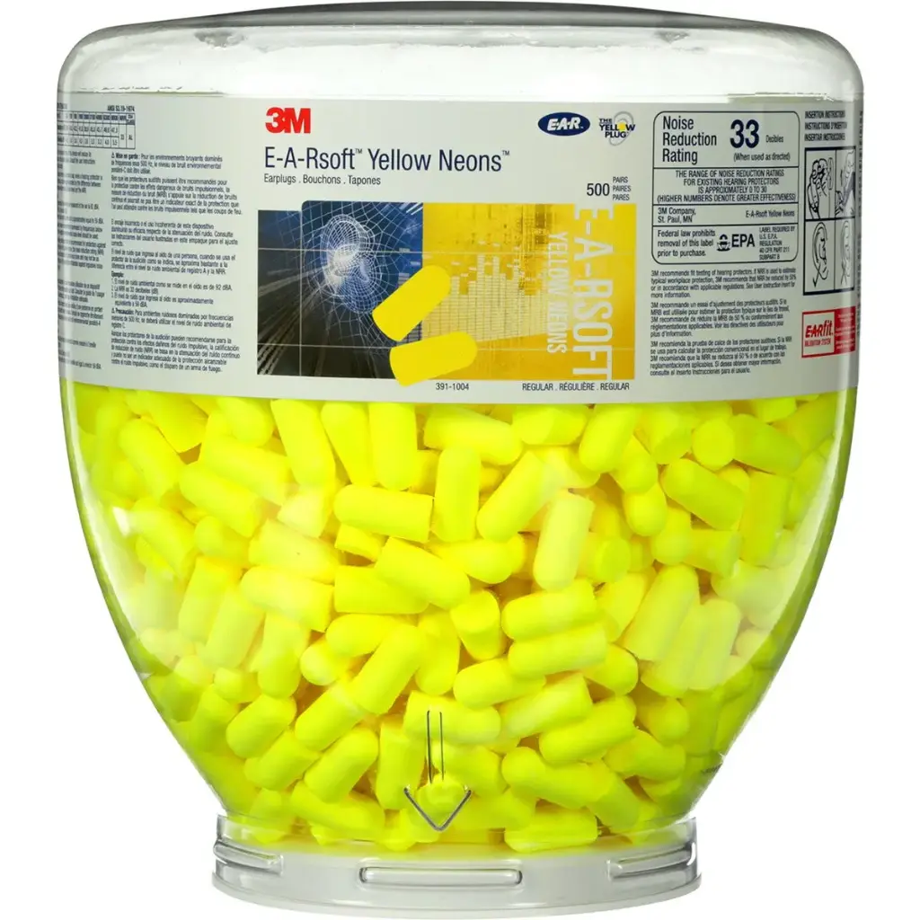 3MES01001 - E.A.R Earsoft Yellow Neons - Ear Plugs - 250pk