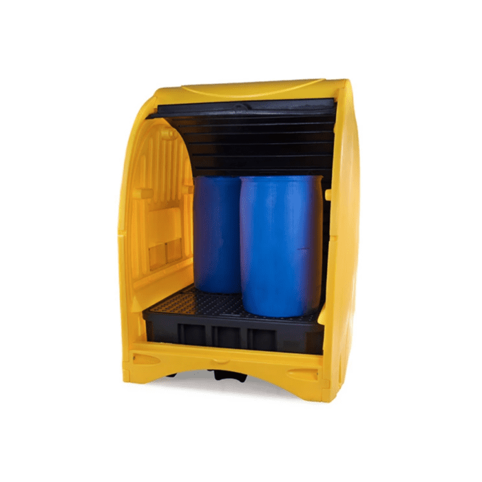 1840/SS/4 - 4-Drum Spillshak L162cm x W157cm x H211cm (Sump Capacity 485Ltr)