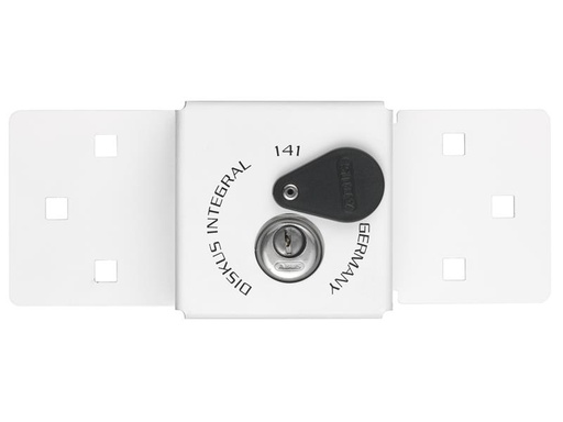 [ABU14126C] 141/200 Diskus Integral Van Lock White & 26/70mm Diskus Padlock