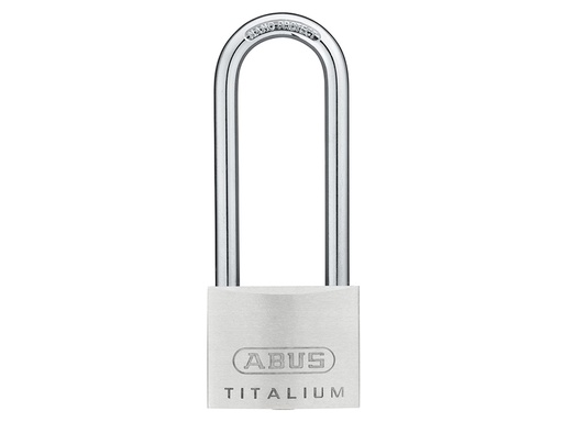 [HIS-164736] ABU64TI5080 - 64TI/50mm TITALIUM Padlock 80mm Long Shackle