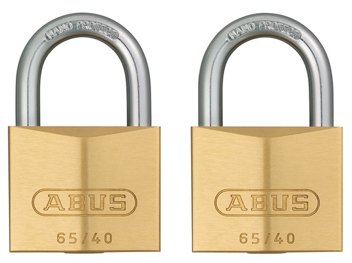 [HIS-164762] ABU6540TC - 65/40mm Brass Padlock Twin Carded