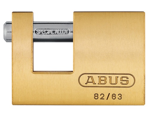 [HIS-164816] ABU8263C - 82/63mm Monoblock Brass Shutter Padlock Carded