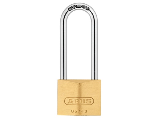 [ABUKA12016] 65/40mm Brass Padlock 63mm Long Shackle Keyed Alike 6404