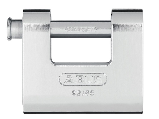[HIS-164992] ABUKA30610 - 92/65mm Monoblock Brass Body Shutter Padlock Keyed Alike KA8511