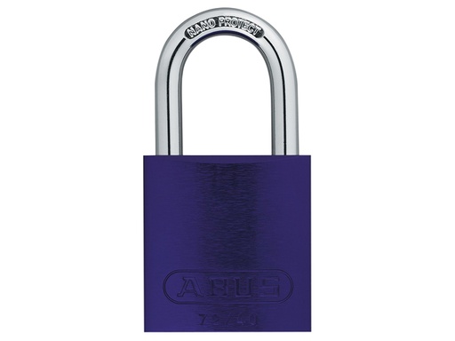 [HIS-165039] ABUKA45242 - 72/40mm Aluminium Padlock Violet Keyed Alike TT04072