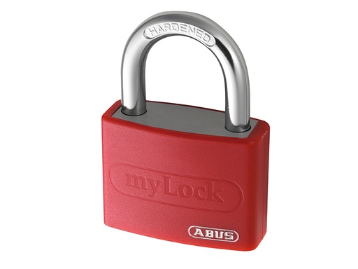 [HIS-165048] ABUKA49940 - T65AL/40mm My Lock Aluminium Padlock Red Keyed Alike 6401