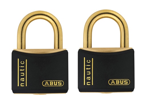 [HIS-165139] ABUT84MB40TC - T84MB/40mm Black Rustproof Padlock Twin Pack Carded