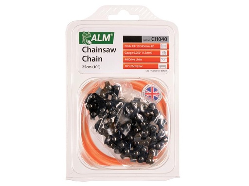 [HIS-165225] ALMCH040 - CH040 Chainsaw Chain 3/8in x 40 links 1.3mm - Fits 25cm Bars