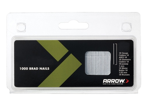 [HIS-165504] ARRBN1832 - BN1832 Brad Nails 50mm 18g Pack 1000