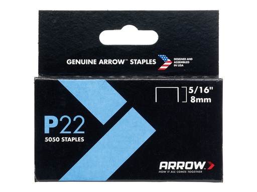 [HIS-165520] ARRP22516 - P22 Staples 8mm ( 5/16in) Box 5050