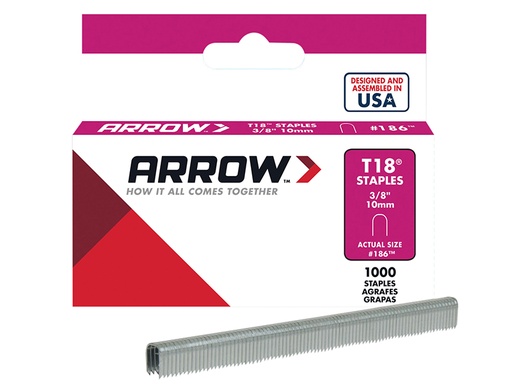 [HIS-165538] ARRT1838S - T18 Staples 10mm (3/8in) Box 1000