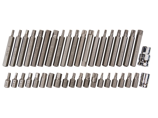 [HIS-165784] B/S1517 - Mixed Hex Spline & TORX Bit Set 40 Piece