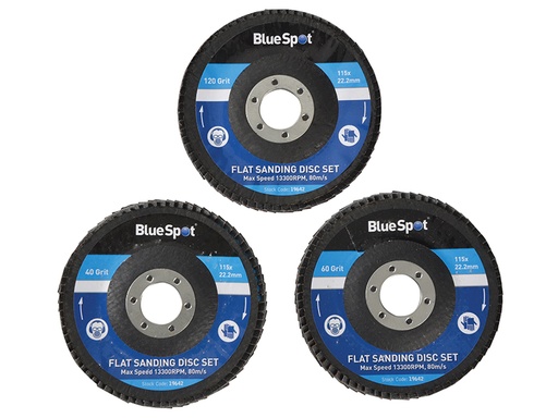 [HIS-165802] B/S19642 - Sanding Flap Disc Set 3 Piece 115mm (4.1/2in)