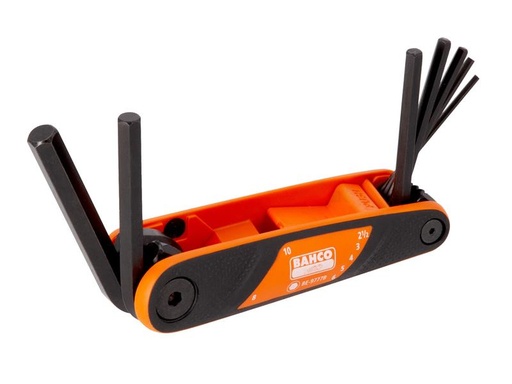 [HIS-166614] BAH9777B - Hexagon Key Folding Set 7 Piece 2.5mm-10mm