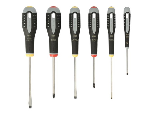 [HIS-166616] BAH9881 - BE-9881 ERGO Screwdriver Set 6 Piece SL/PH