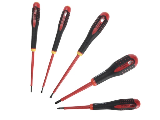 [HIS-166617] BAH9881S - BE-9881S Insulated ERGO Screwdriver Set 5 Piece SL/PH