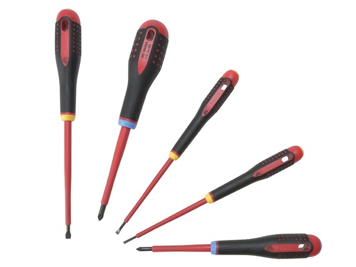 [HIS-166620] BAH9882S - BE-9882S Insulated ERGO Screwdriver Set 5 Piece SL/PH
