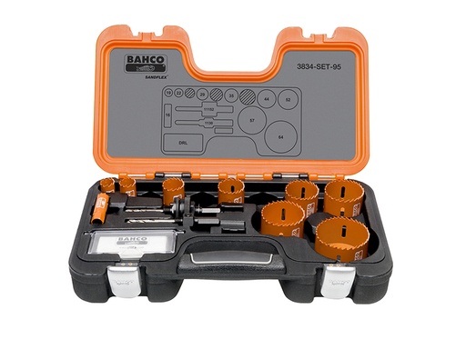 [HIS-166816] BAHHSSET95 - Professional Holesaw Set 3834-95 Sizes: 16-64mm