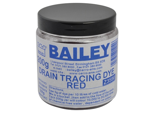 [HIS-167085] BAI3590 - 3590 Drain Tracing Dye - Red