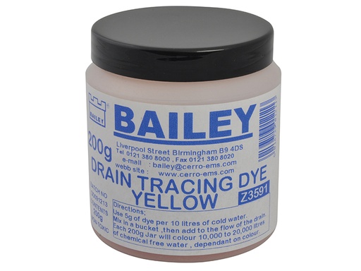 [HIS-167086] BAI3591 - 3591 Drain Tracing Dye - Yellow