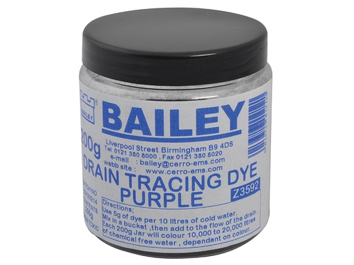 [HIS-167087] BAI3592 - 3592 Drain Tracing Dye - Purple