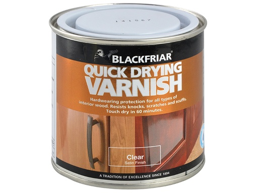 [HIS-167289] BKFQDDVCS500 - Quick Drying Duratough Interior Varnish Clear Satin 500ml