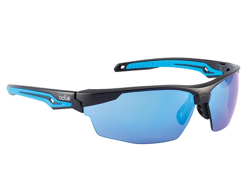[HIS-167358] BOLTRYOFLASH - TRYON PLATINUM Safety Glasses - Blue Flash