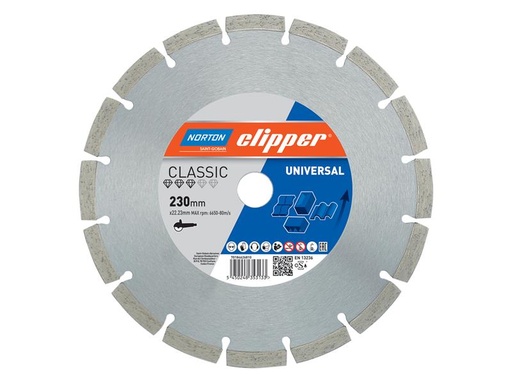 [HIS-168084] CLI626810 - Classic Universal Blue Diamond Blade 230 x 22.23mm