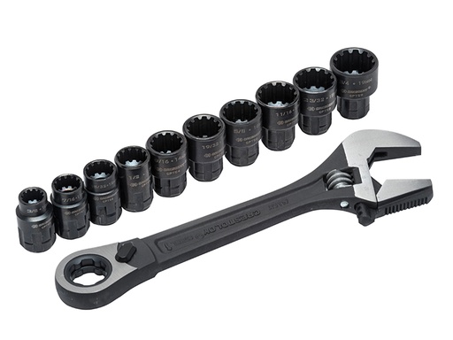 [HIS-168540] CRECPTAW8 - X6 Pass-Thru Adjustable Wrench Set 11 Piece