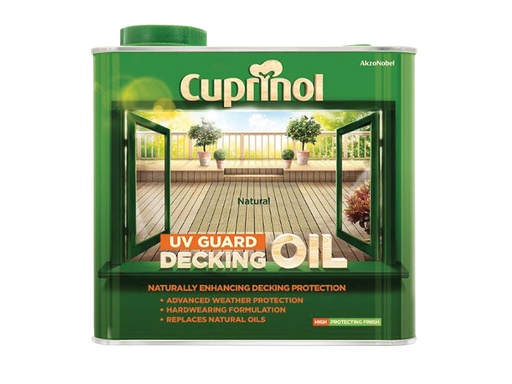 [HIS-168699] CUPDON25L - UV Guard Decking Oil Natural 2.5 litre