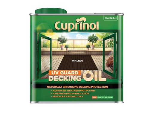 [HIS-168703] CUPDOW25L - UV Guard Decking Oil Walnut 2.5 litre