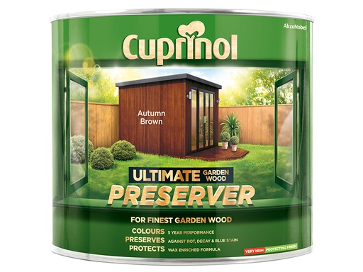 [HIS-168772] CUPGWPREAB1L - Ultimate Garden Wood Preserver Autumn Brown 1 litre