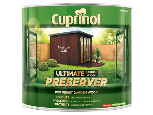 [HIS-168774] CUPGWPRECO1L - Ultimate Garden Wood Preserver Country Oak 1 litre