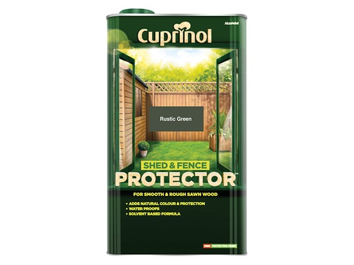 [HIS-168801] CUPSFRG5L - Shed & Fence Protector Rustic Green 5 litre