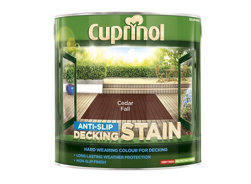 [HIS-168808] CUPUTDSCF25L - Anti-Slip Decking Stain Cedar Fall 2.5 litre