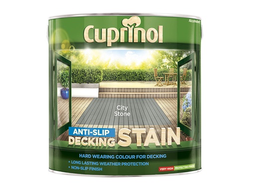 [HIS-168809] CUPUTDSCS25L - Anti-Slip Decking Stain City Stone 2.5 litre