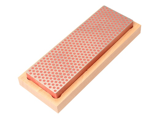 [HIS-169091] DMTW6F - Diamond Whetstone 150mm Wooden Box Red 600 Grit Fine
