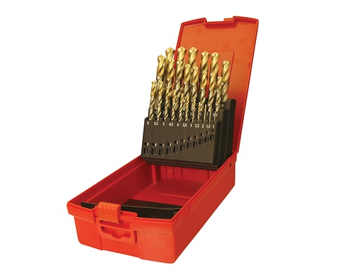 [HIS-169362] DORA095204 - A095 Set 204 HSS TiN Coated Jobber Drill Set of 25 1.0-13.0 x 0.5mm