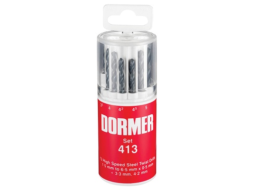 [HIS-169653] DORSET413 - A191 No.413 Metric HSS Drill Set of 13 1.5-6.5 x 0.5mm