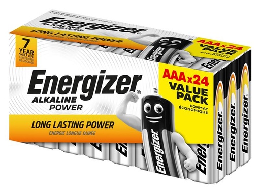 [HIS-169934] ENGPOWAAA24 - AAA Cell Alkaline Power Batteries Pk24