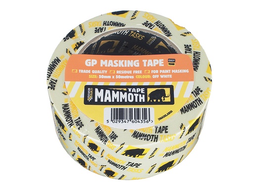[HIS-170030] EVB2MT50 - Mammoth Retail Masking Tape 50mm x 50m