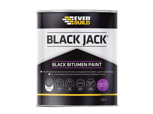[HIS-170079] EVB90101 - Black Jack 901 Black Bitumen Paint 1 litre