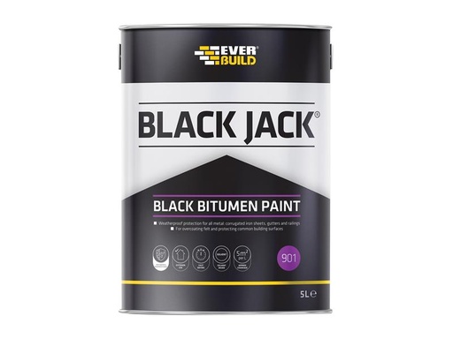 [HIS-170080] EVB90105 - Black Jack 901 Black Bitumen Paint 5 litre