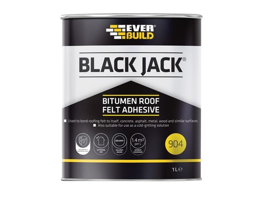 [HIS-170085] EVB90401 - Black Jack 904 Bitumen Roof Felt Adhesive 1 litre