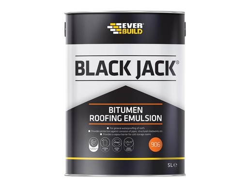 [HIS-170088] EVB90605 - Black Jack 906 Bitumen Roofing Emulsion 5 litre