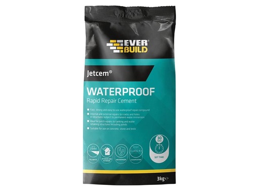 [HIS-170242] EVBJETWAT3 - Jetcem Waterproofing Rapid Set Cement (Single 3kg Pack)