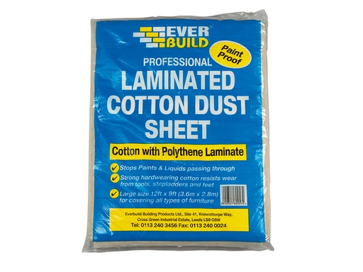 [HIS-170254] EVBLAMDUST - Laminated Cotton Dust Sheet 3.6 x 2.7m