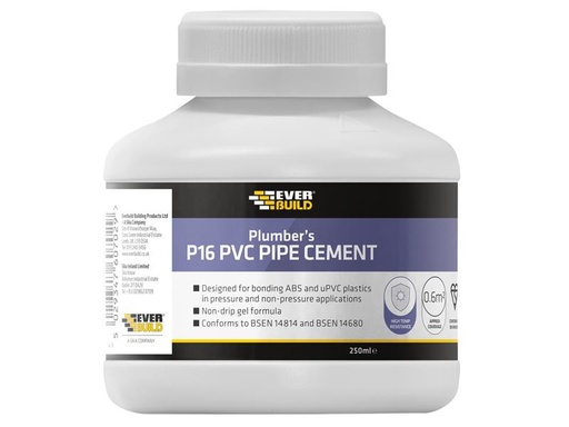 [HIS-170309] EVBP16PIPE - P16 Plumber's PVC Pipe Cement 250ml