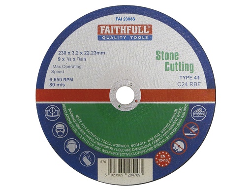 [HIS-170579] FAI2303S - Stone Cut Off Disc 230 x 3.2 x 22.23mm